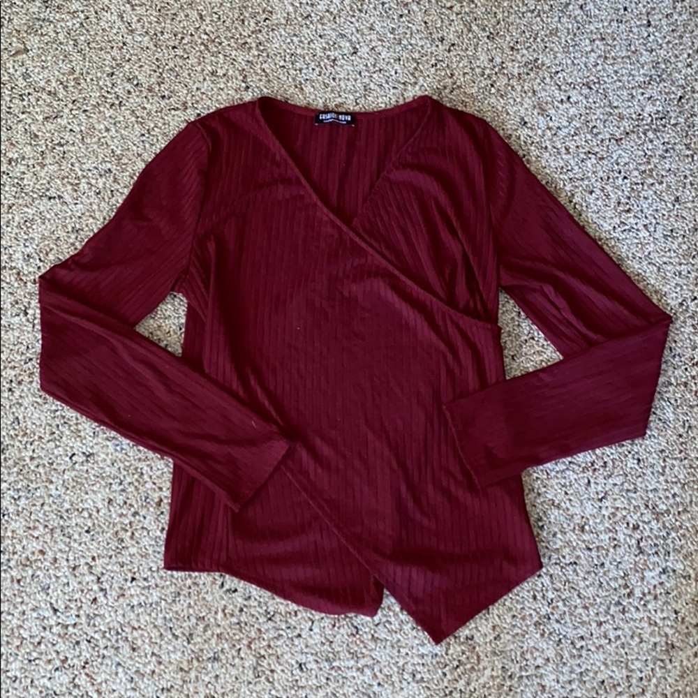Burgundy light weight sweater